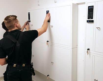 Nyckelskap med kodlas