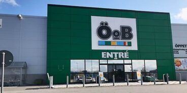 ÖoB-butik med säkerhetsinstallation av SafeTeam.