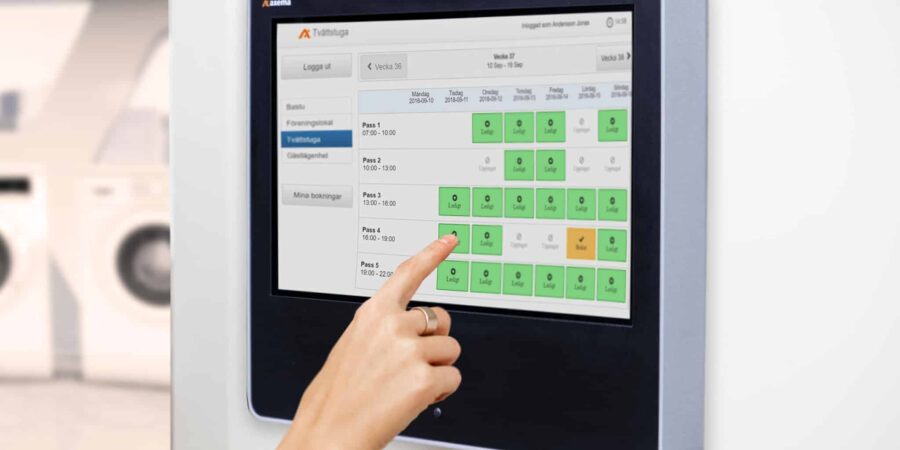 Boka tvättstuga elektroniskt