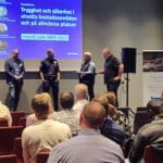 Paneldebatt med talare från Södertälje kommun, Tryggare Sverige, Polisen och Victoriahem.