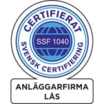 SafeTeam är SCAB-certifierad anläggarfirma av lås enligt SSF1040.
