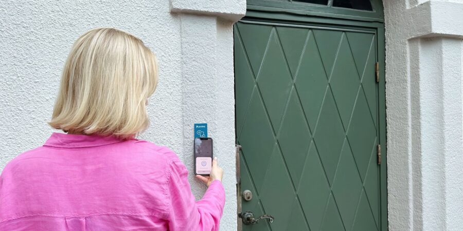 Parakey-app används för att öppna en dörr | SafeTeam